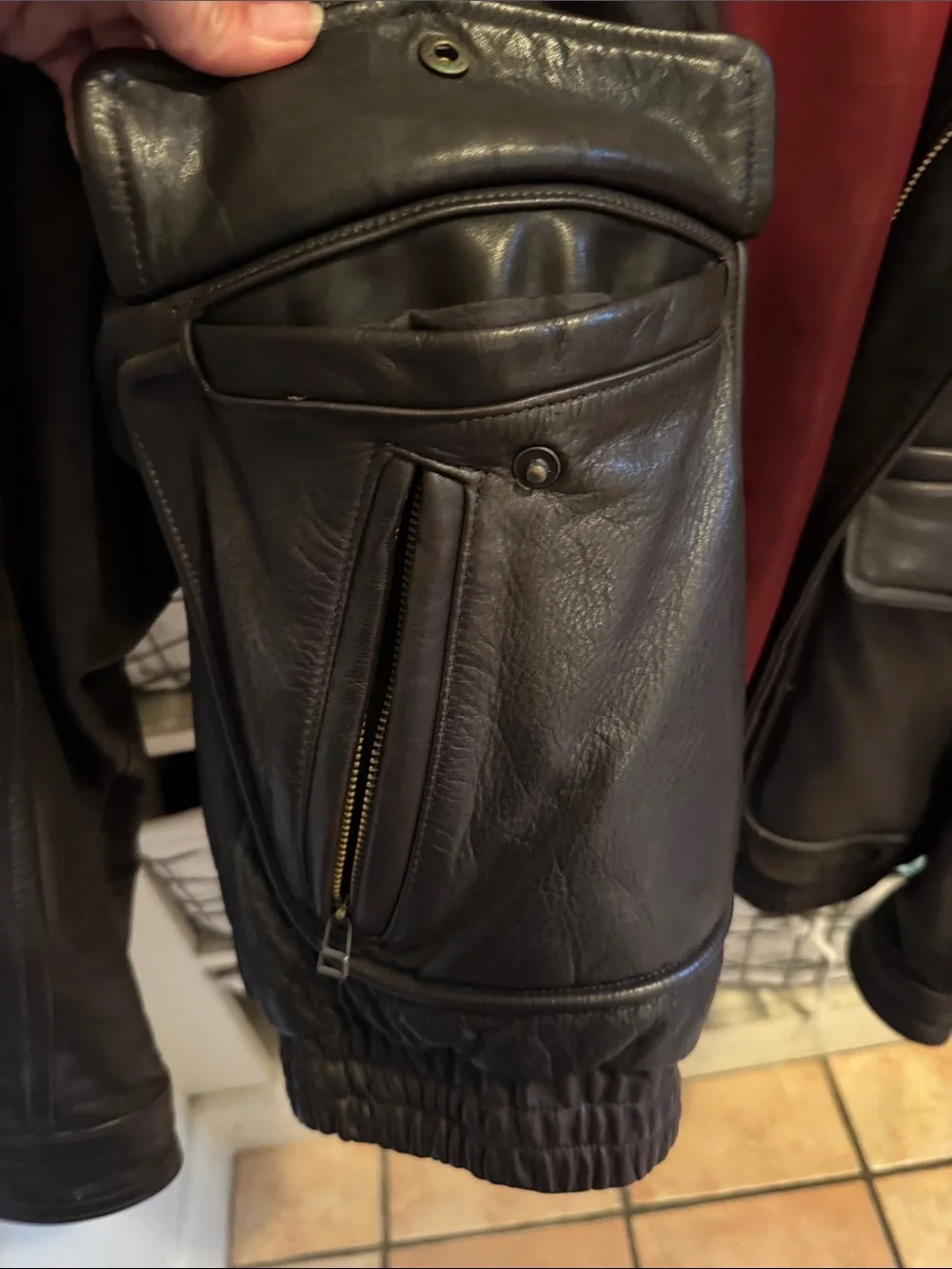 Banana Republic heavy leather